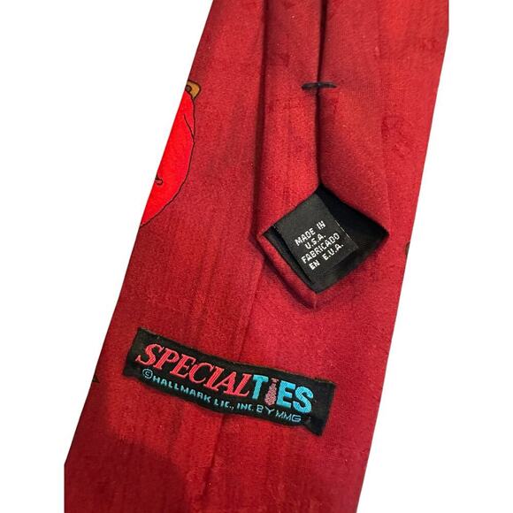 Hallmark Men's Red Santa Christmas Tie - Picture 4 of 6